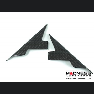 Alfa Romeo 4C Carbon Fiber Interior Door Triangle Cover Kit 